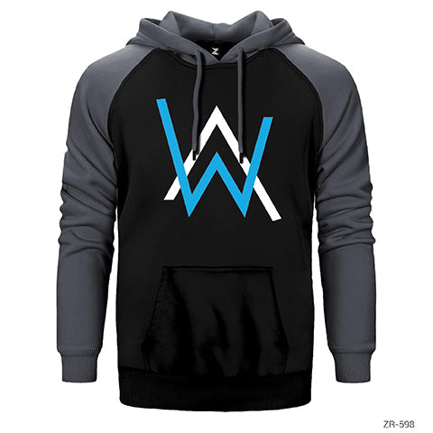 Alan Walker Çift Renk Reglan Kol Sweatshirt / Hoodie