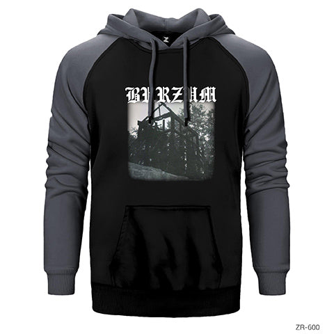 Burzum Aske Çift Renk Reglan Kol Sweatshirt / Hoodie
