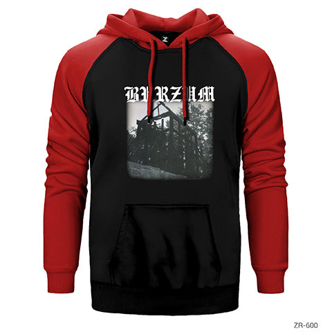 Burzum Aske Çift Renk Reglan Kol Sweatshirt / Hoodie