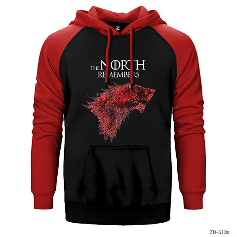 Game of Thrones The North Remembers Çift Renk Reglan Kol Sweatshirt / Hoodie