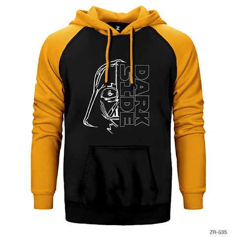 Star Wars Darth Vader Dark Side Çift Renk Reglan Kol Sweatshirt / Hoodie