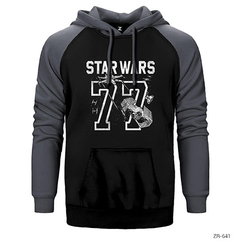Star Wars 77 Çift Renk Reglan Kol Sweatshirt / Hoodie