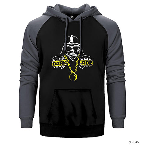 Star Wars Force Dark Side Hope Çift Renk Reglan Kol Sweatshirt / Hoodie