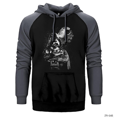 Star Wars Lord Vader Çift Renk Reglan Kol Sweatshirt / Hoodie
