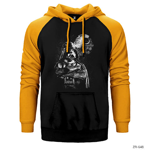 Star Wars Lord Vader Çift Renk Reglan Kol Sweatshirt / Hoodie