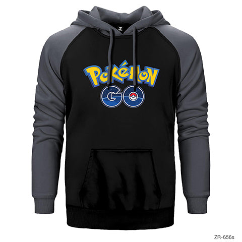 Pokemon Go Çift Renk Reglan Kol Sweatshirt / Hoodie