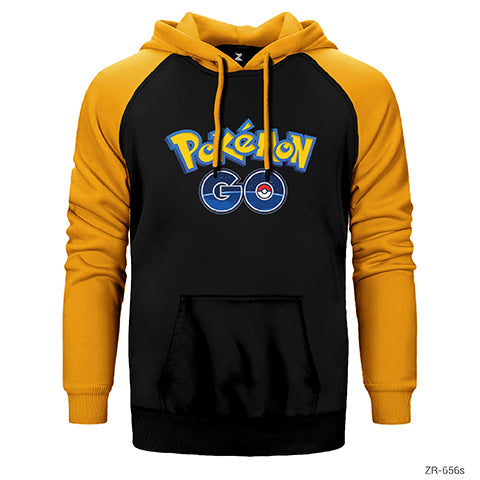 Pokemon Go Çift Renk Reglan Kol Sweatshirt / Hoodie