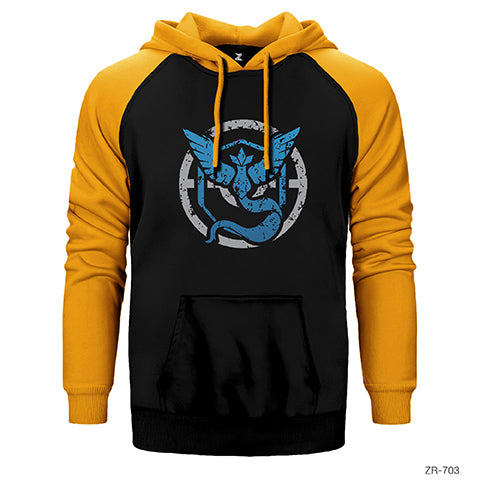 Pokemon Team Mystic Forever Çift Renk Reglan Kol Sweatshirt / Hoodie