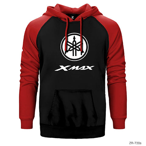 Xmax Logo Çift Renk Reglan Kol Sweatshirt / Hoodie