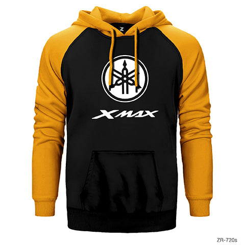 Xmax Logo Çift Renk Reglan Kol Sweatshirt / Hoodie