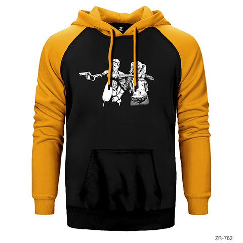 Suicide Squad Fiction Çift Renk Reglan Kol Sweatshirt / Hoodie