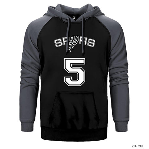San Antonio Spurs 5 Çift Renk Reglan Kol Sweatshirt / Hoodie
