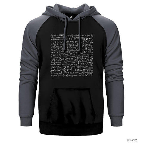 Math Formules Çift Renk Reglan Kol Sweatshirt / Hoodie