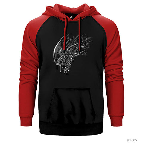 Predator Çift Renk Reglan Kol Sweatshirt / Hoodie