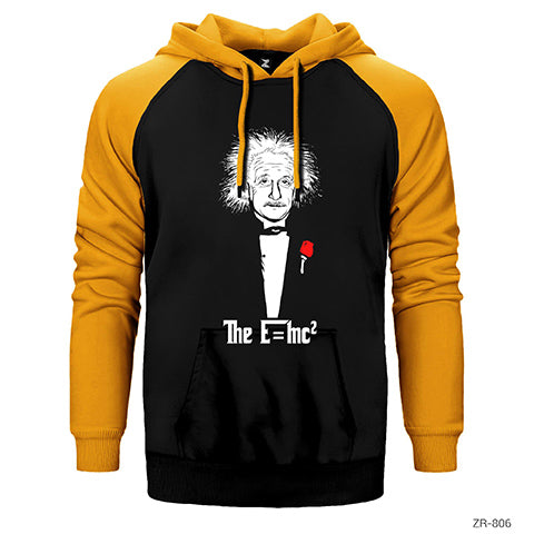Einstein Emc2 Çift Renk Reglan Kol Sweatshirt / Hoodie