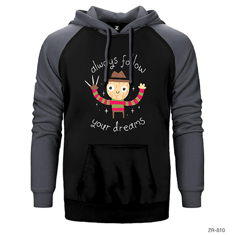 Freddy Elm Street Çift Renk Reglan Kol Sweatshirt / Hoodie