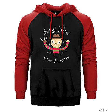 Freddy Elm Street Çift Renk Reglan Kol Sweatshirt / Hoodie