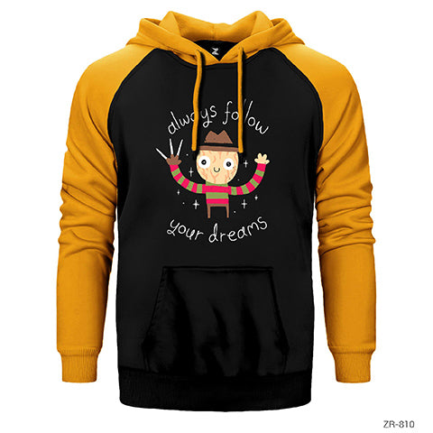 Freddy Elm Street Çift Renk Reglan Kol Sweatshirt / Hoodie