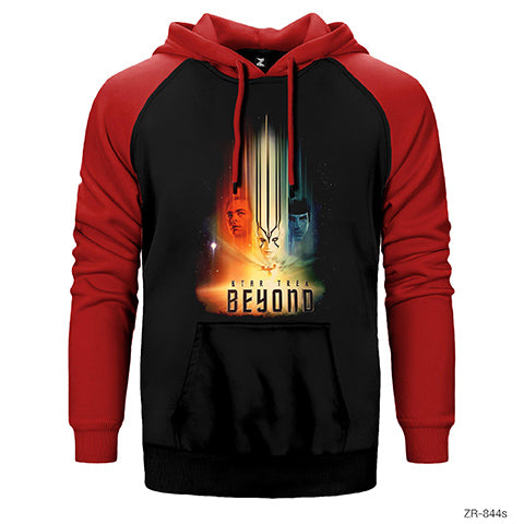 Star Trek Beyond Cover Çift Renk Reglan Kol Sweatshirt / Hoodie