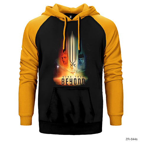 Star Trek Beyond Cover Çift Renk Reglan Kol Sweatshirt / Hoodie