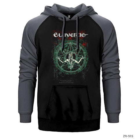 Eluveitie Evocation Çift Renk Reglan Kol Sweatshirt / Hoodie