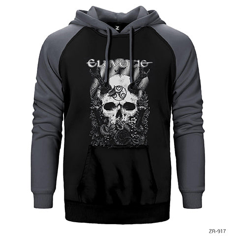 Eluveitie The Antlered One Çift Renk Reglan Kol Sweatshirt / Hoodie