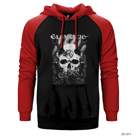 Eluveitie The Antlered One Çift Renk Reglan Kol Sweatshirt / Hoodie