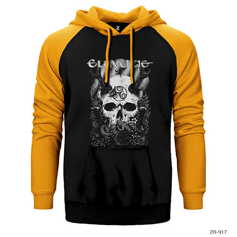 Eluveitie The Antlered One Çift Renk Reglan Kol Sweatshirt / Hoodie