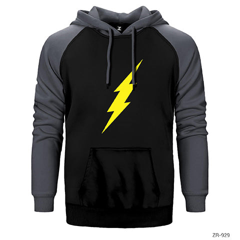 The Flash Lighting Çift Renk Reglan Kol Sweatshirt / Hoodie