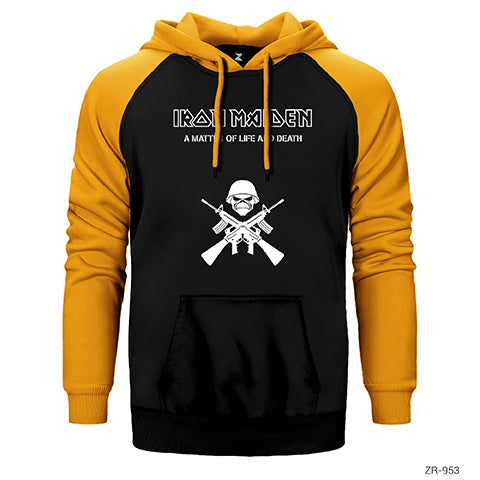 Iron Maiden Matter of Life Çift Renk Reglan Kol Sweatshirt / Hoodie