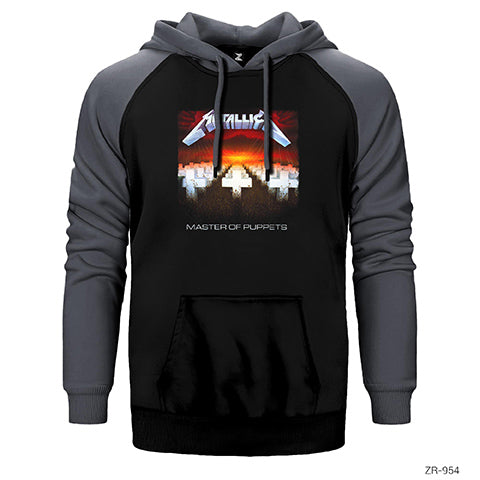 Metallica Master of Puppets Çift Renk Reglan Kol Sweatshirt / Hoodie