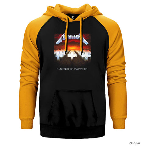 Metallica Master of Puppets Çift Renk Reglan Kol Sweatshirt / Hoodie