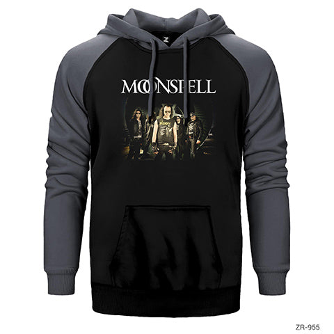 Moonspell Group Çift Renk Reglan Kol Sweatshirt / Hoodie
