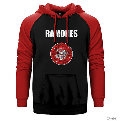 Ramones Çift Renk Reglan Kol Sweatshirt / Hoodie