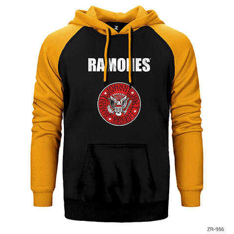 Ramones Çift Renk Reglan Kol Sweatshirt / Hoodie