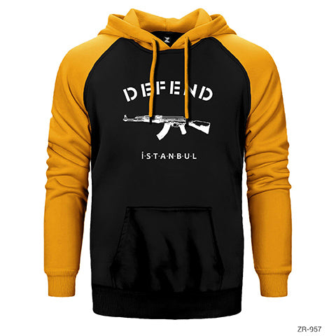 Defend İstanbul Çift Renk Reglan Kol Sweatshirt / Hoodie