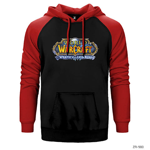 Warcraft Wrath of the Lich King Çift Renk Reglan Kol Sweatshirt / Hoodie