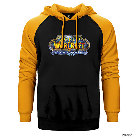 Warcraft Wrath of the Lich King Çift Renk Reglan Kol Sweatshirt / Hoodie