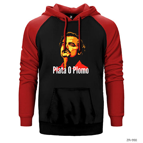 Narcos Plata O Plomo 3 Çift Renk Reglan Kol Sweatshirt / Hoodie