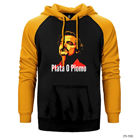 Narcos Plata O Plomo 3 Çift Renk Reglan Kol Sweatshirt / Hoodie