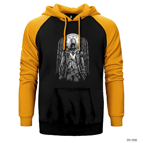 Assassins Creed Wing Çift Renk Reglan Kol Sweatshirt / Hoodie