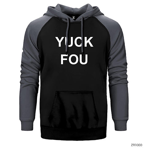 Yuck Fou Çift Renk Reglan Kol Sweatshirt / Hoodie