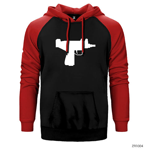 Uzi Çift Renk Reglan Kol Sweatshirt / Hoodie