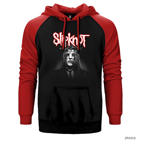 Slipknot Joey Jordison Çift Renk Reglan Kol Sweatshirt / Hoodie