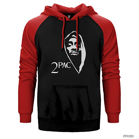 Tupac Shakur Life Çift Renk Reglan Kol Sweatshirt / Hoodie