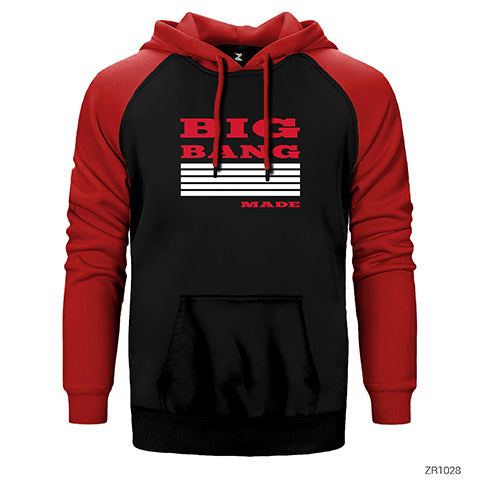 Big Bang Çift Renk Reglan Kol Sweatshirt / Hoodie
