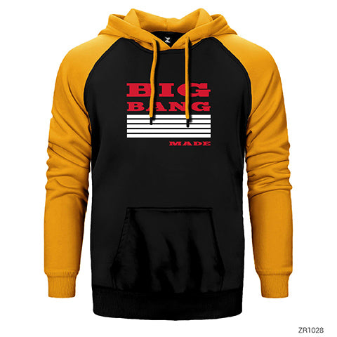 Big Bang Çift Renk Reglan Kol Sweatshirt / Hoodie