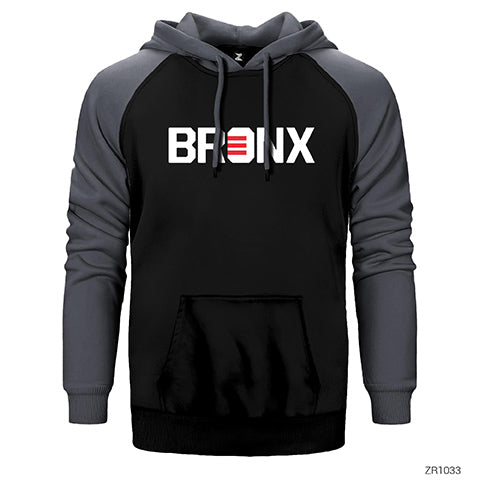 Bronx Çift Renk Reglan Kol Sweatshirt / Hoodie