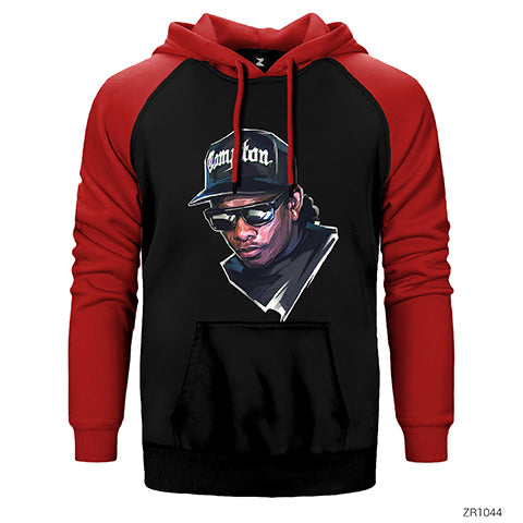 Eazy E Çift Renk Reglan Kol Sweatshirt / Hoodie