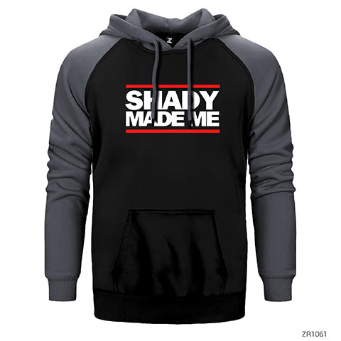 Eminem Shady Made Me Çift Renk Reglan Kol Sweatshirt / Hoodie